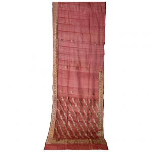 Antico Sari indiano color malva - B/1524-3